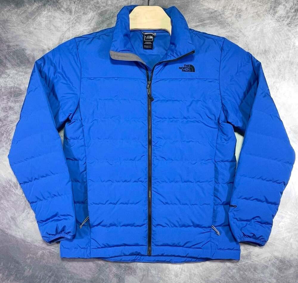 The North Face Puffer Jacket Size S Blue Goose Down 550 Full Zip